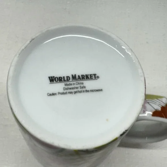 World Market Floral 3 Pc Tea Strainer Cup With Lid - Picture 5 of 5